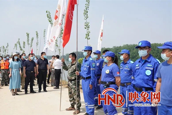 驻马店市正阳县举行2022年小型水库防汛抢险综合应急演练