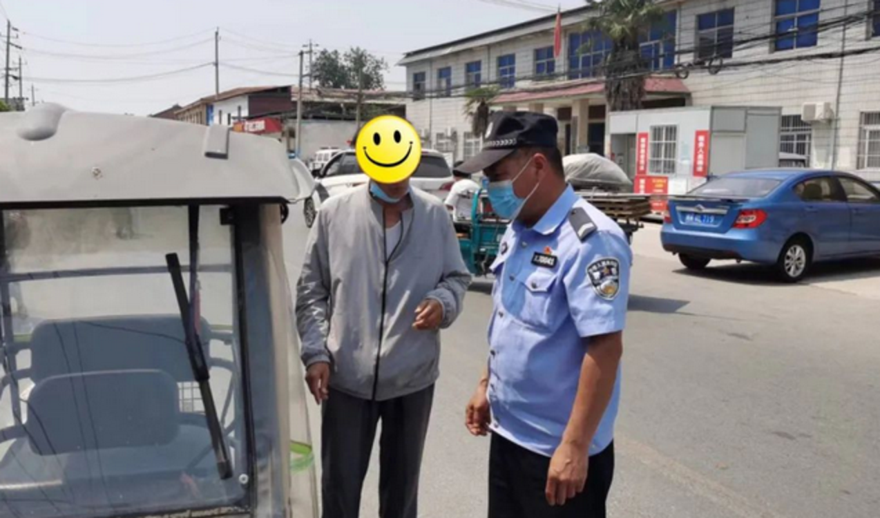 沁阳公安局王召派出所：老人电动车丢失，民警及时帮找回