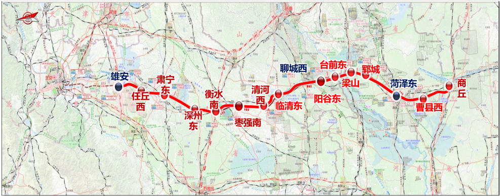 京雄商高铁雄商段初步设计获批 计划年内全线开工