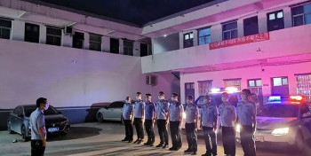 郸城县公安局积极推进夏夜治安巡查宣防集中统一行动