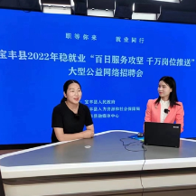 宝丰11家企业直播带“岗”