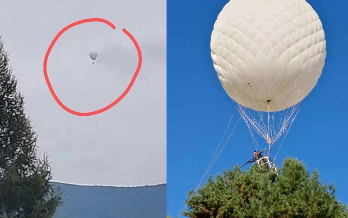 男子坐氢气球打松塔失联空中飘行300公里，揭秘东北最危险的工作之一
