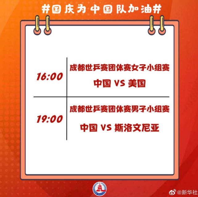 国乒世乒赛第3天赛程，一起为中国队加油