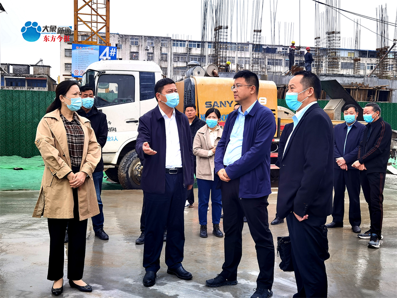 息县县长管保臣调研督导城市重点项目建设工作
