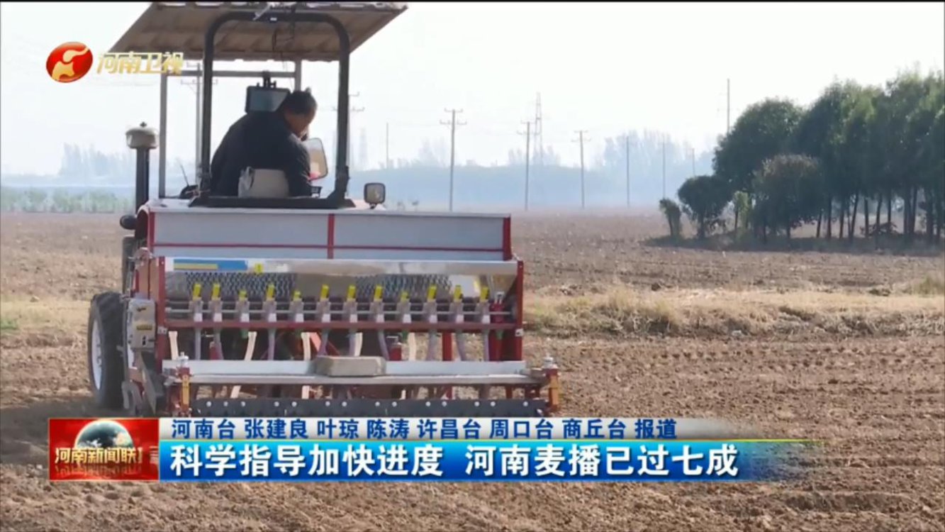 科学指导加快进度 河南麦播已过七成