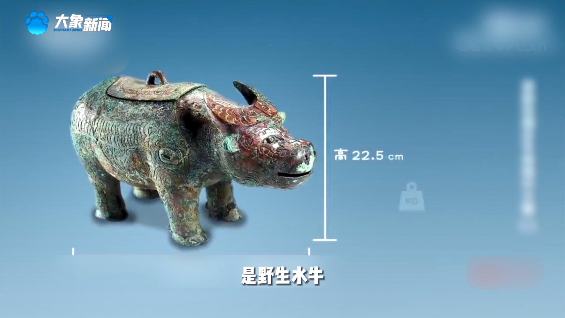 广电新闻中心>正文>亚长牛尊是迄今为止殷墟发现的唯一一件牛型青铜尊