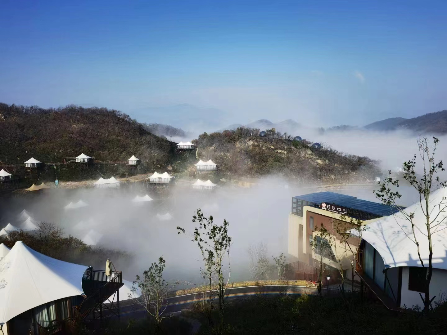 茶旅民宿信阳冬季乡村不寂寞