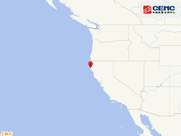 美国加利福尼亚州沿岸近海发生6.3级地震