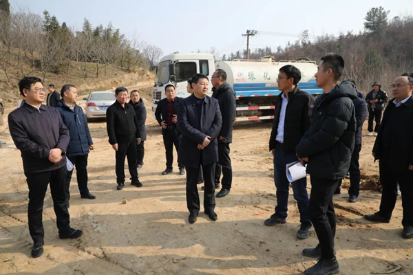 信阳市浉河区区长赵军华带队督导重点项目复工复产情况