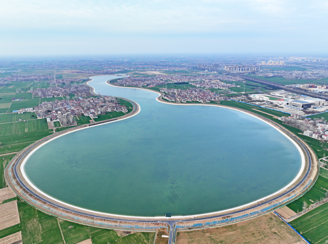 鹿邑早春的玉清湖美的上头