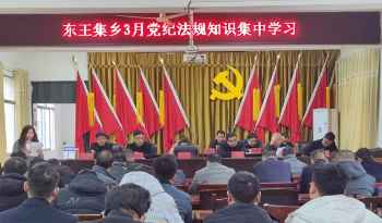 唐河县东王集乡开展党纪法规知识学习
