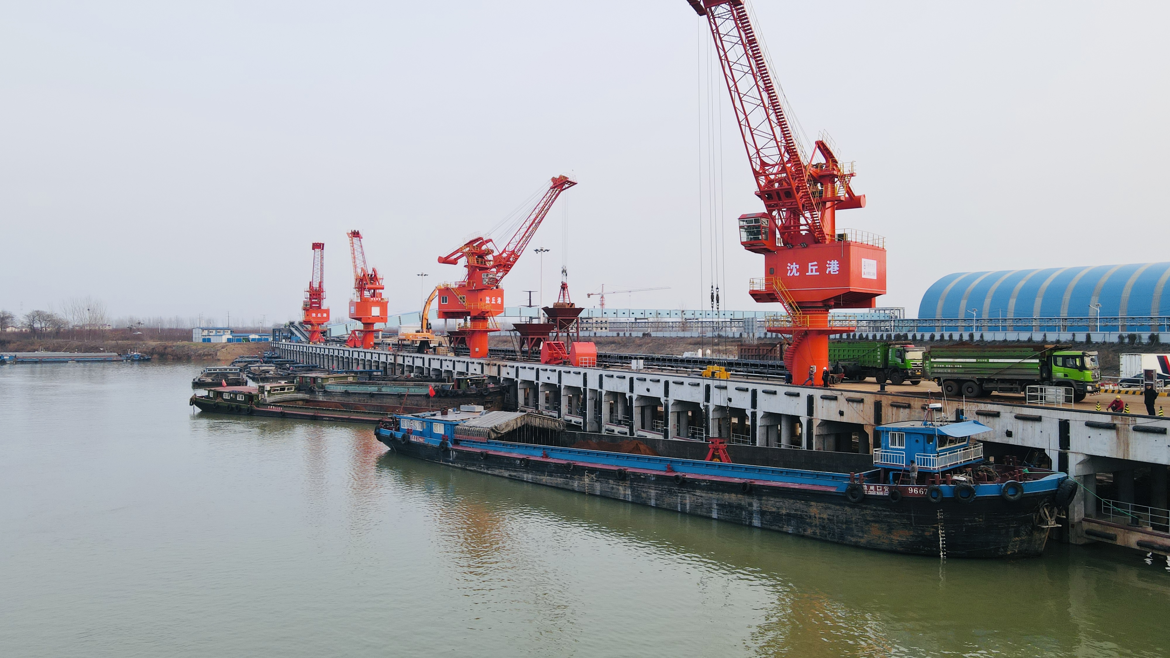 通江达海豫扬帆∣周口港沈丘港区向海而兴再造黄金水道