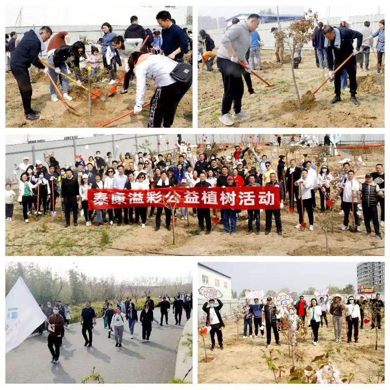 泰康人寿河南分公司开展溢彩公益 植树活动，共祝泰康基业长青