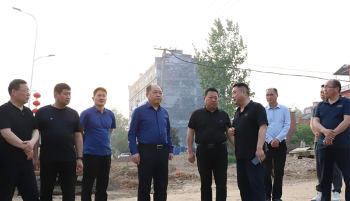 桐柏县委书记党建凯到项目施工现场检查指导工作
