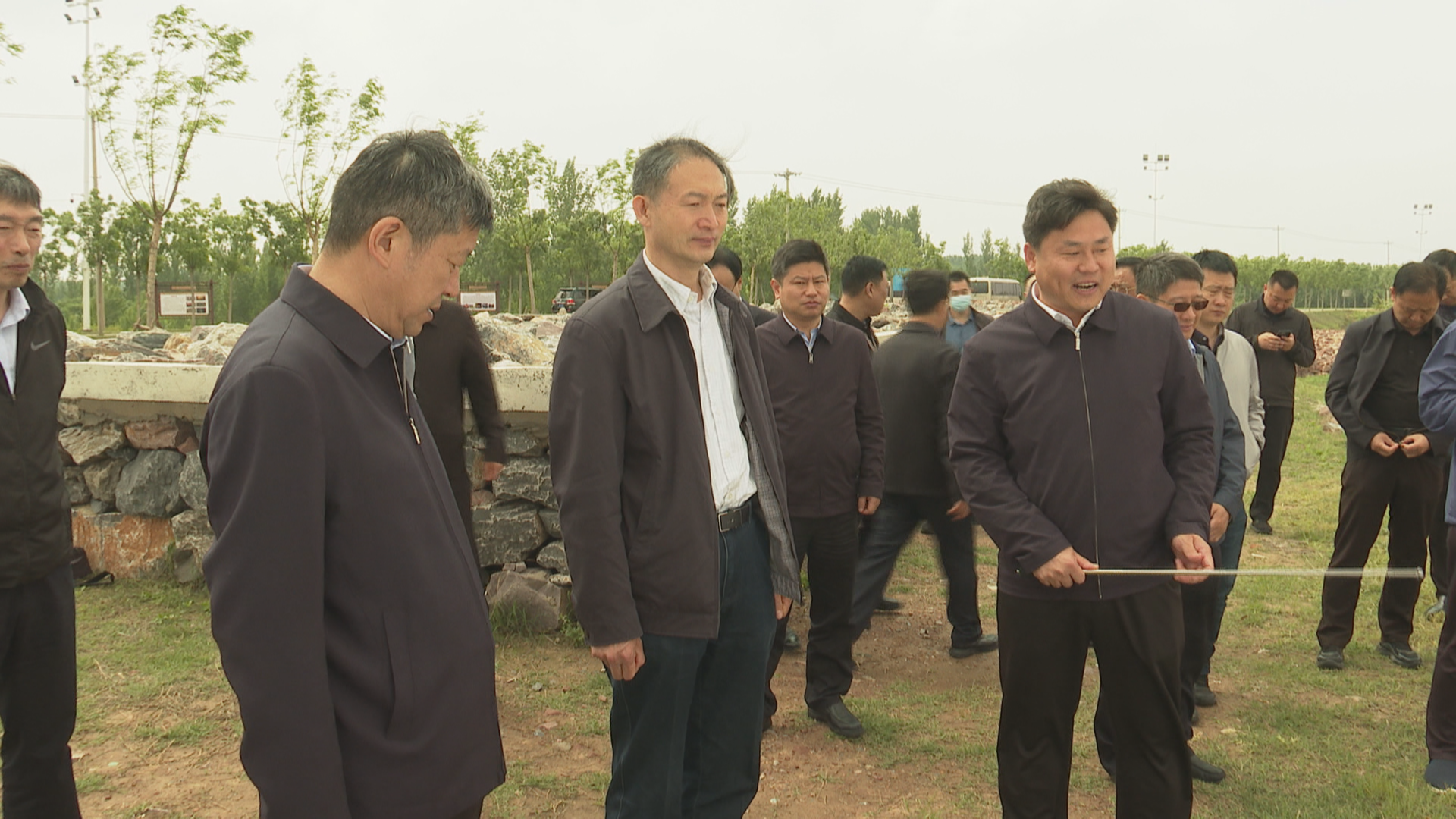 5日,应急管理部总工程师李坤刚率国家防总检查组莅汴检查黄河防汛工作