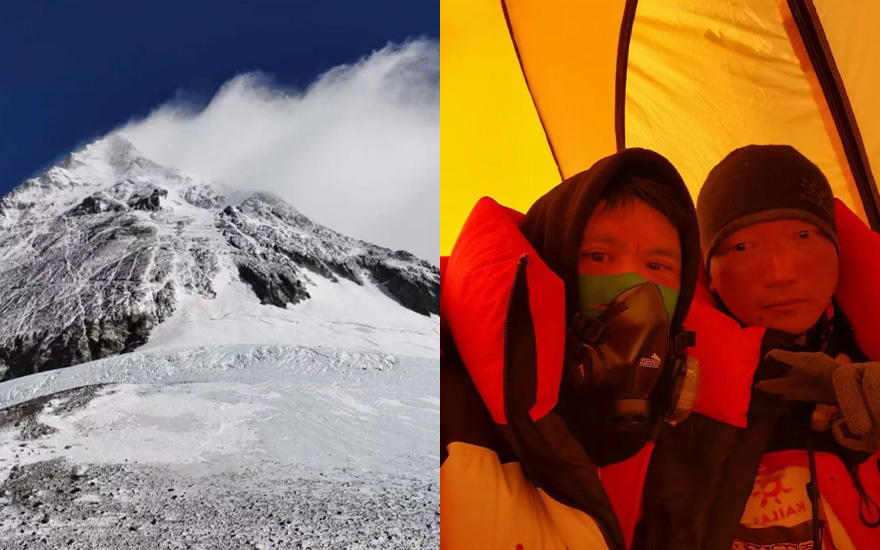两珠峰登山队员8400米处放弃登峰救下遇险者