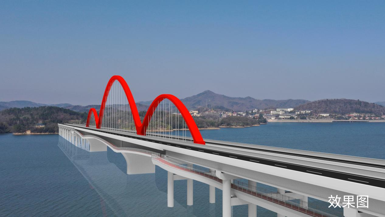 拱桥,通过结构设计创新,在国内首次将大跨径波形钢腹板梁与梁拱组合