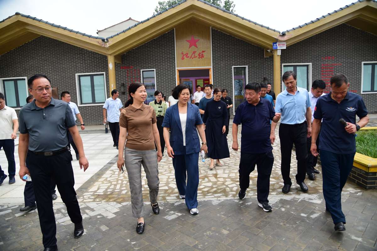 开封市政协调研组到杞县苏木乡调研人居环境整治和户厕改造工作