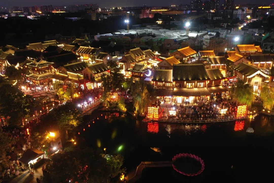 洛阳洛邑古城夜景图片图片