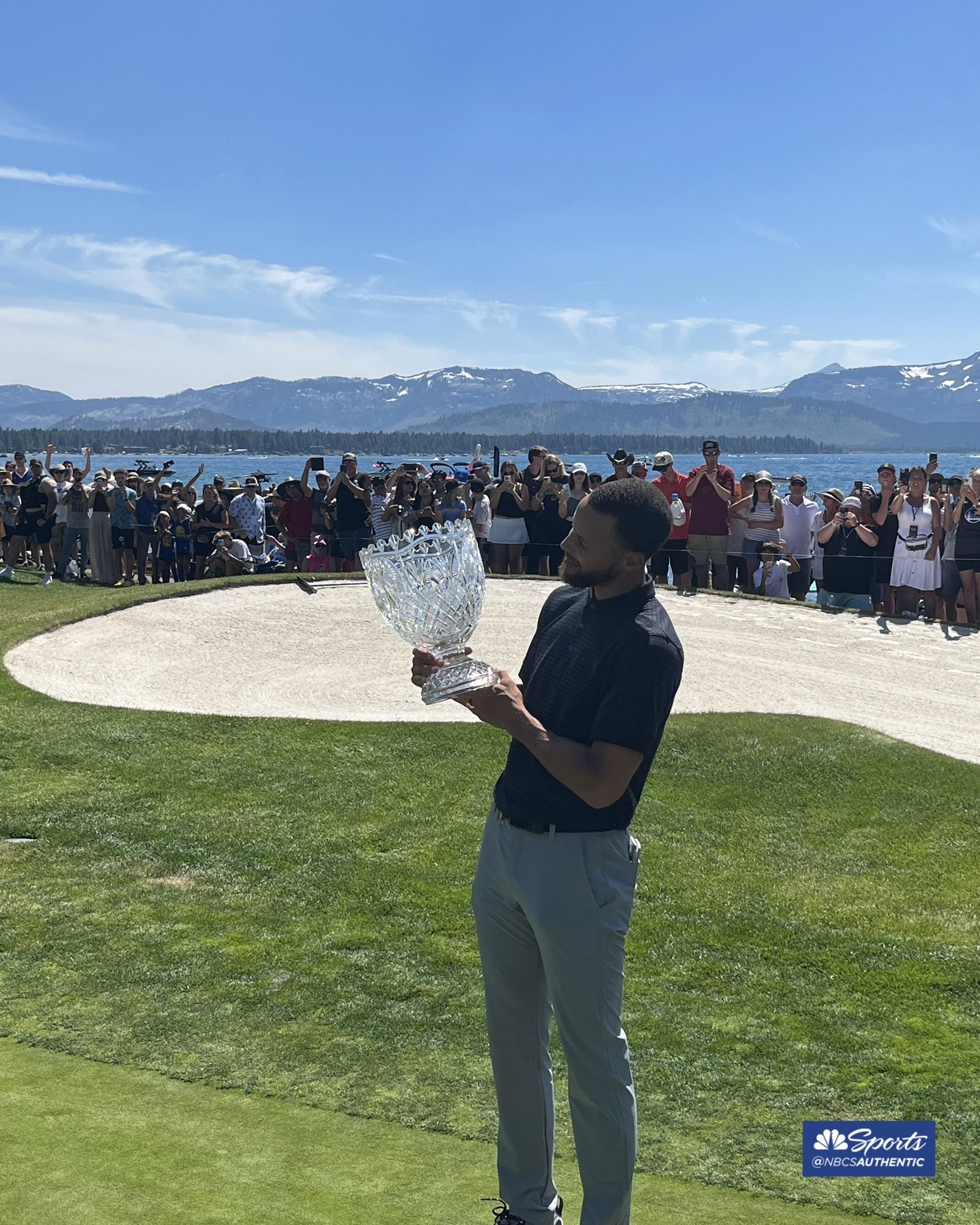 nba球星斯蒂芬库里赢得高尔夫美国世纪锦标赛冠军