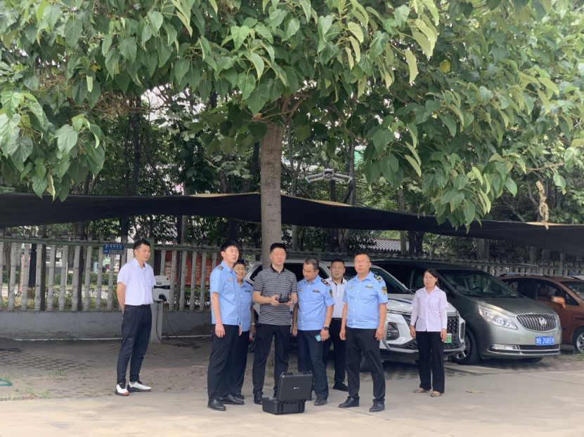 开封市生态环境局城乡一体化示范区分局利用无人机开展精准巡查