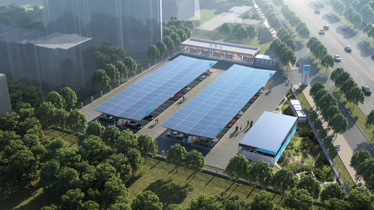 漯河首个光储充一体化示范站开工建设