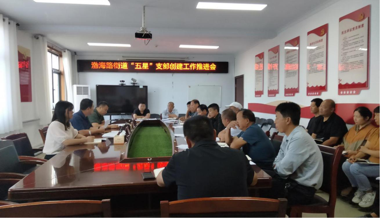 鹤壁经济技术开发区渤海路街道开展“五星”支部创建工作推进会