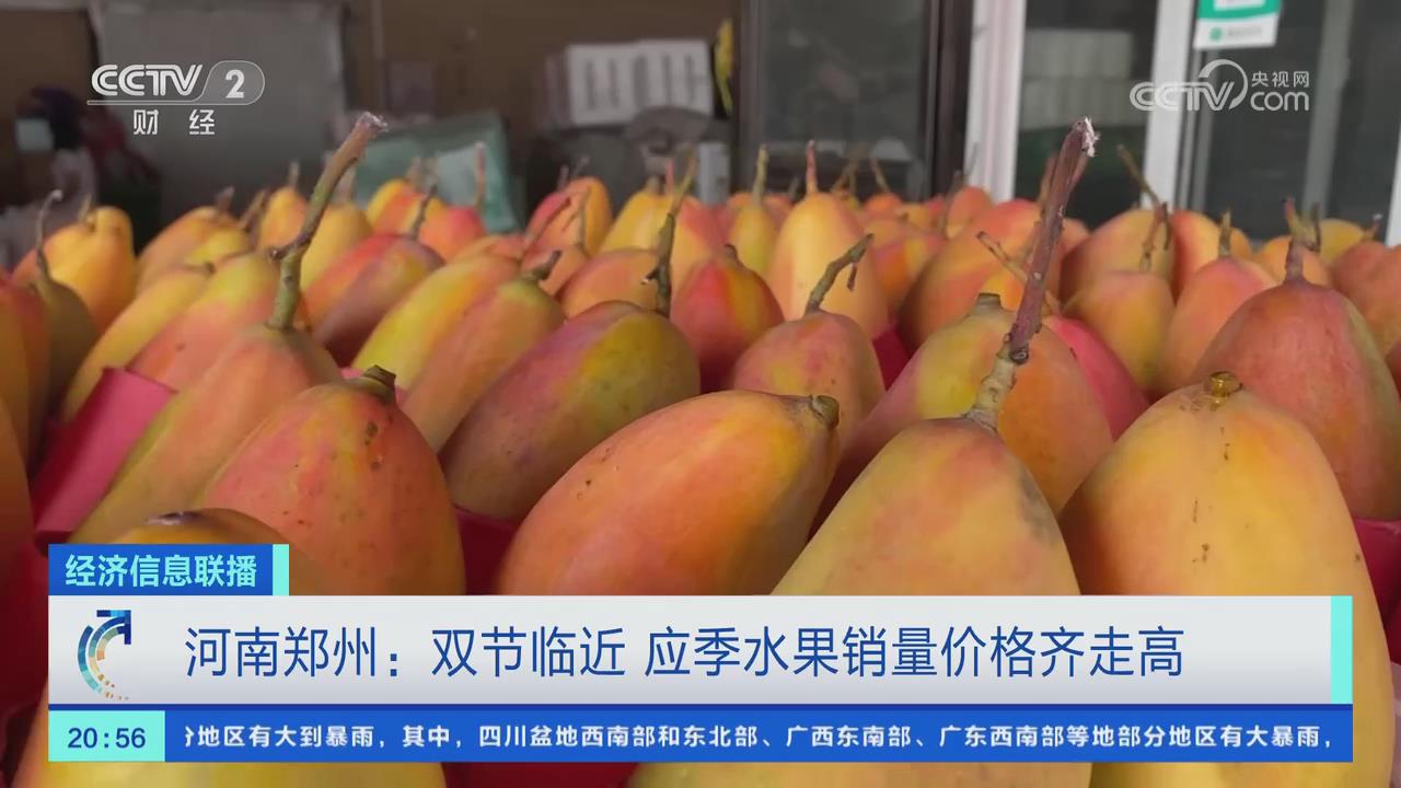 【央視關注鄭州】雙節臨近 應季水果銷量價格走高