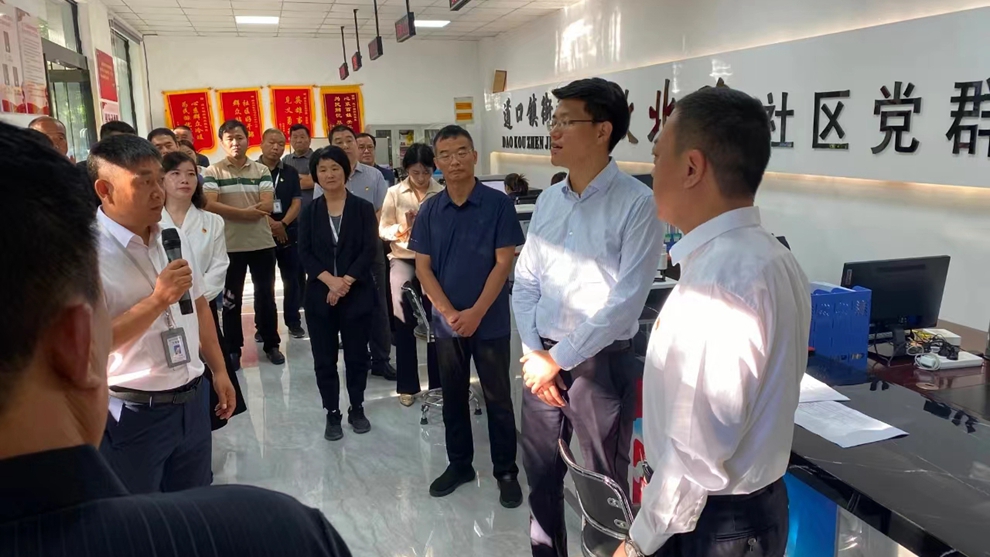 滑县道口镇街道社区汇报展风采五星创建立新章