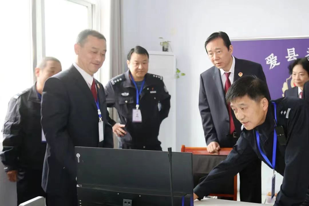 焦作市人民检察院一行深入博爱县看守所检查指导工作