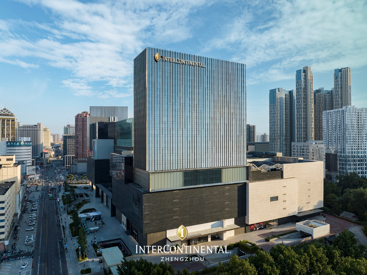 郑州丹尼斯广场洲际酒店一处繁城闹市与古都绿洲交融之邸