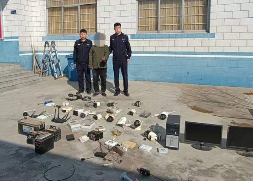 离谱！为了自身安全竟然去偷盗 登封警方破获一起盗窃监控案