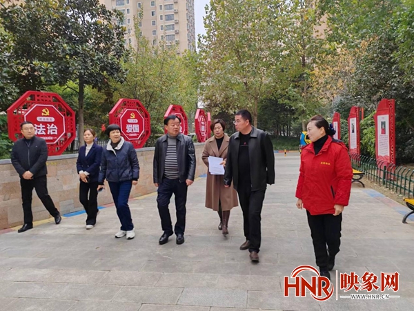 商丘市园林创建验收组对县区市级园林单位（小区）创建工作进行验收