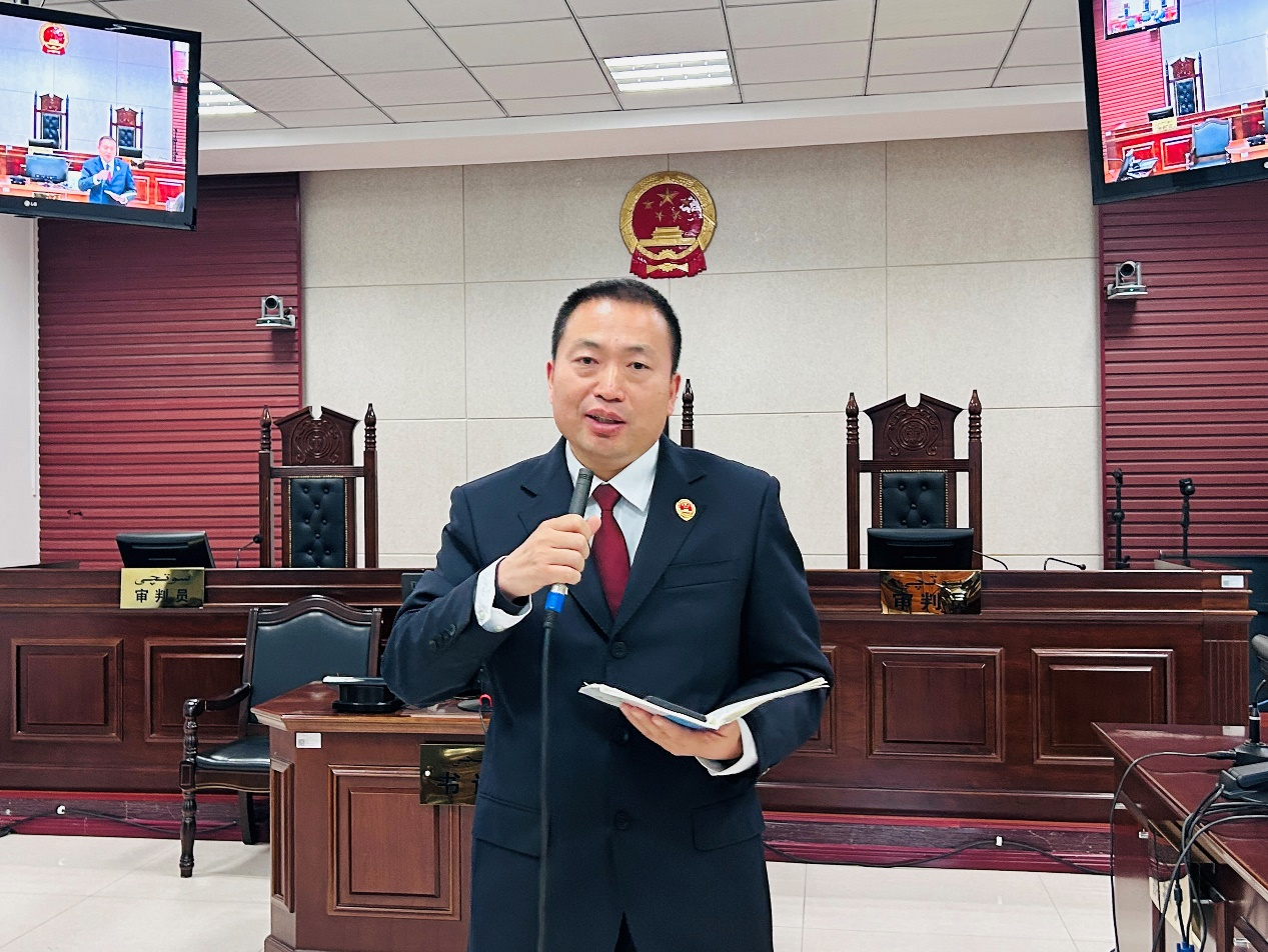 模拟法庭促成长援疆检察官来助力