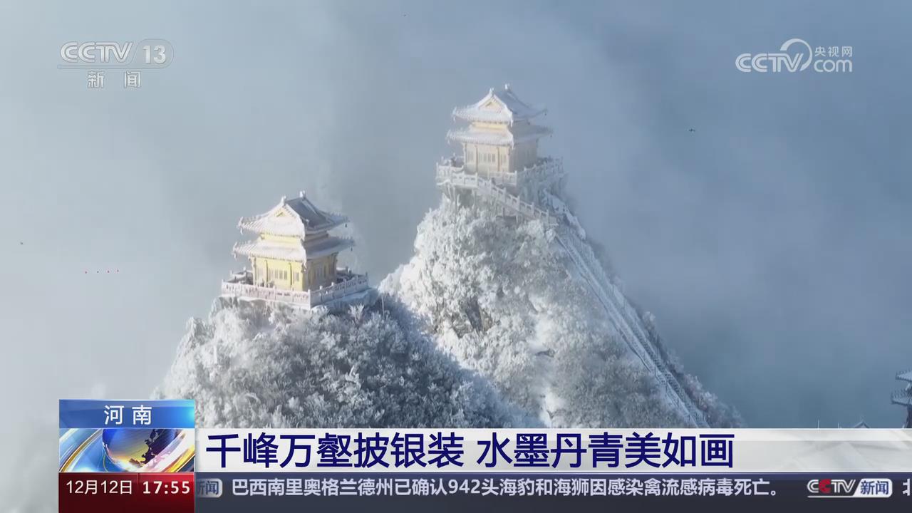 【央視關注河南洛陽】老君山千峰萬壑披銀裝 水墨丹青美如畫