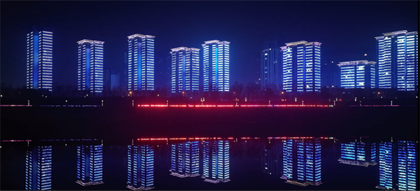 唐河县扮靓街景迎新春