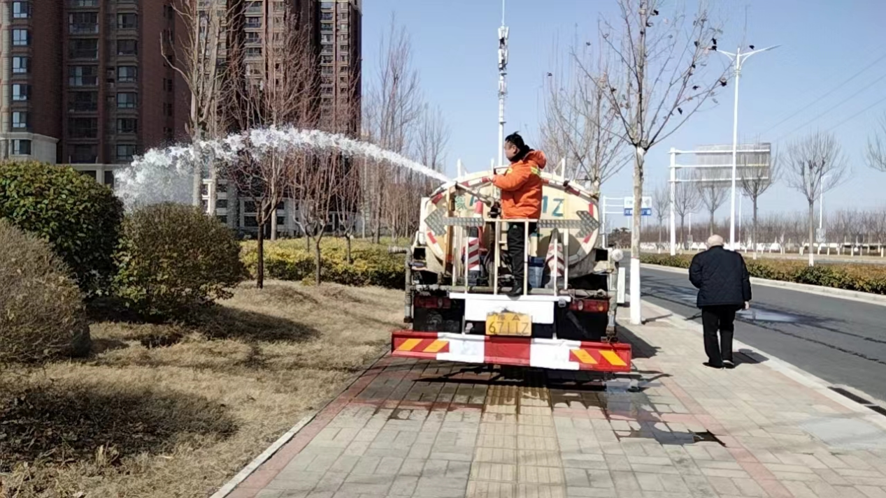 "三分种,七分养",郑州高新区全面启动春季返青水浇灌-大象网