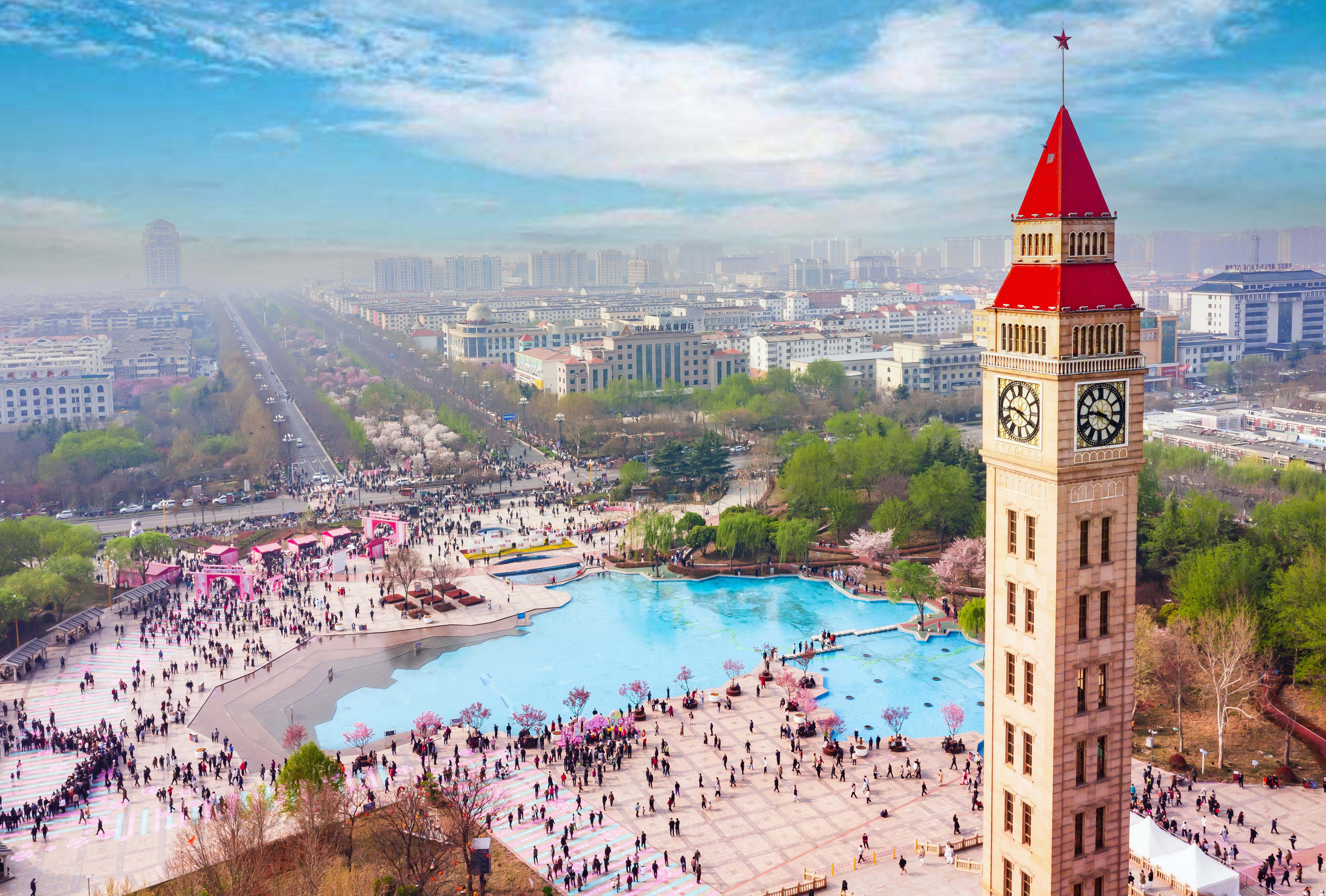 "鹤舞樱飞 向新而行"第十届中国(鹤壁)樱花季华美启幕-大象网