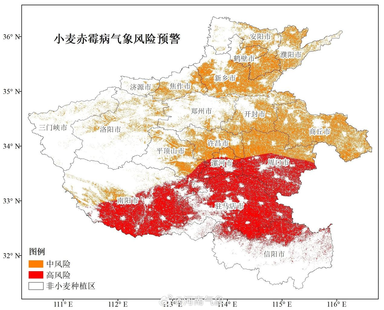 河南发布小麦赤霉病气象高风险预警-大象网
