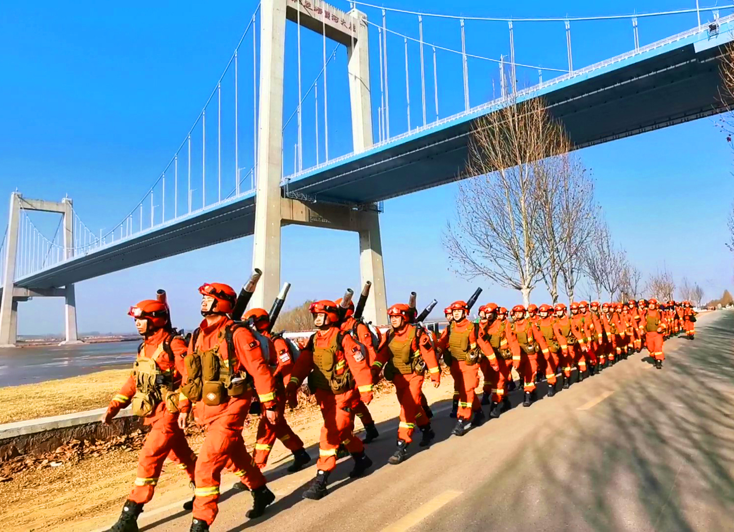 国家消防救援局河南机动队伍备战春季森林防火-大象网