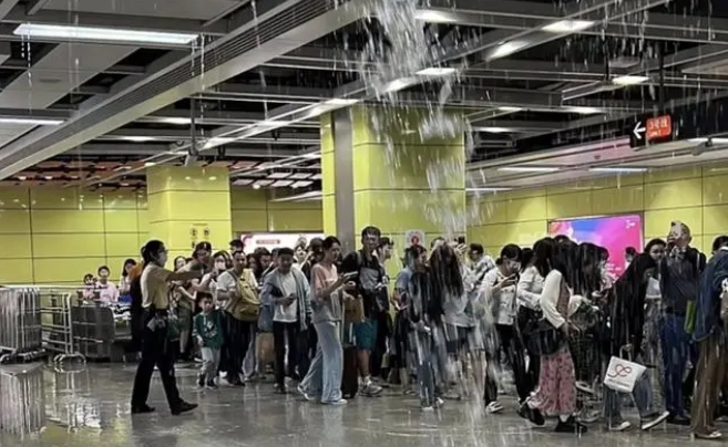 地铁沥滘站漏雨？广州地铁辟谣