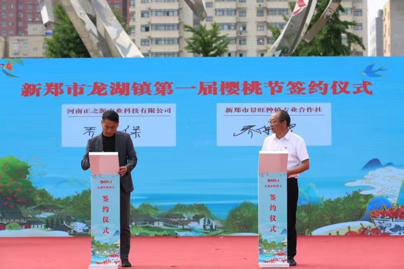 新郑市龙湖镇第一届樱桃节盛大开幕