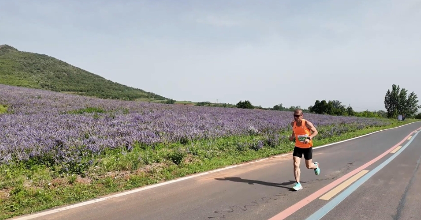 洛阳嵩县举行"中原药谷"杯田湖万亩丹参基地马拉松赛