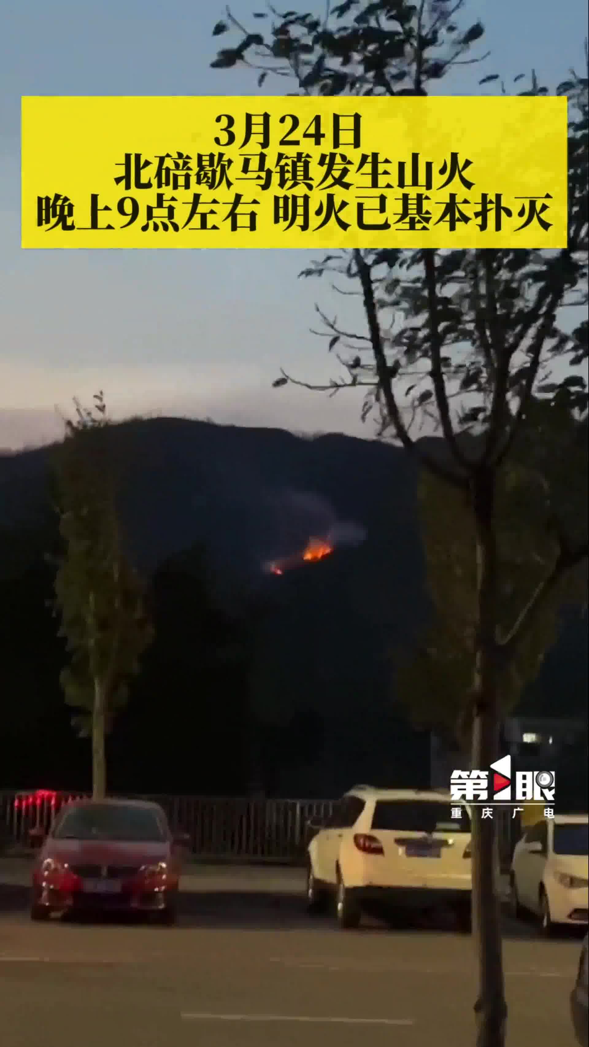 突发北碚歇马镇发生山火明火已基本扑灭
