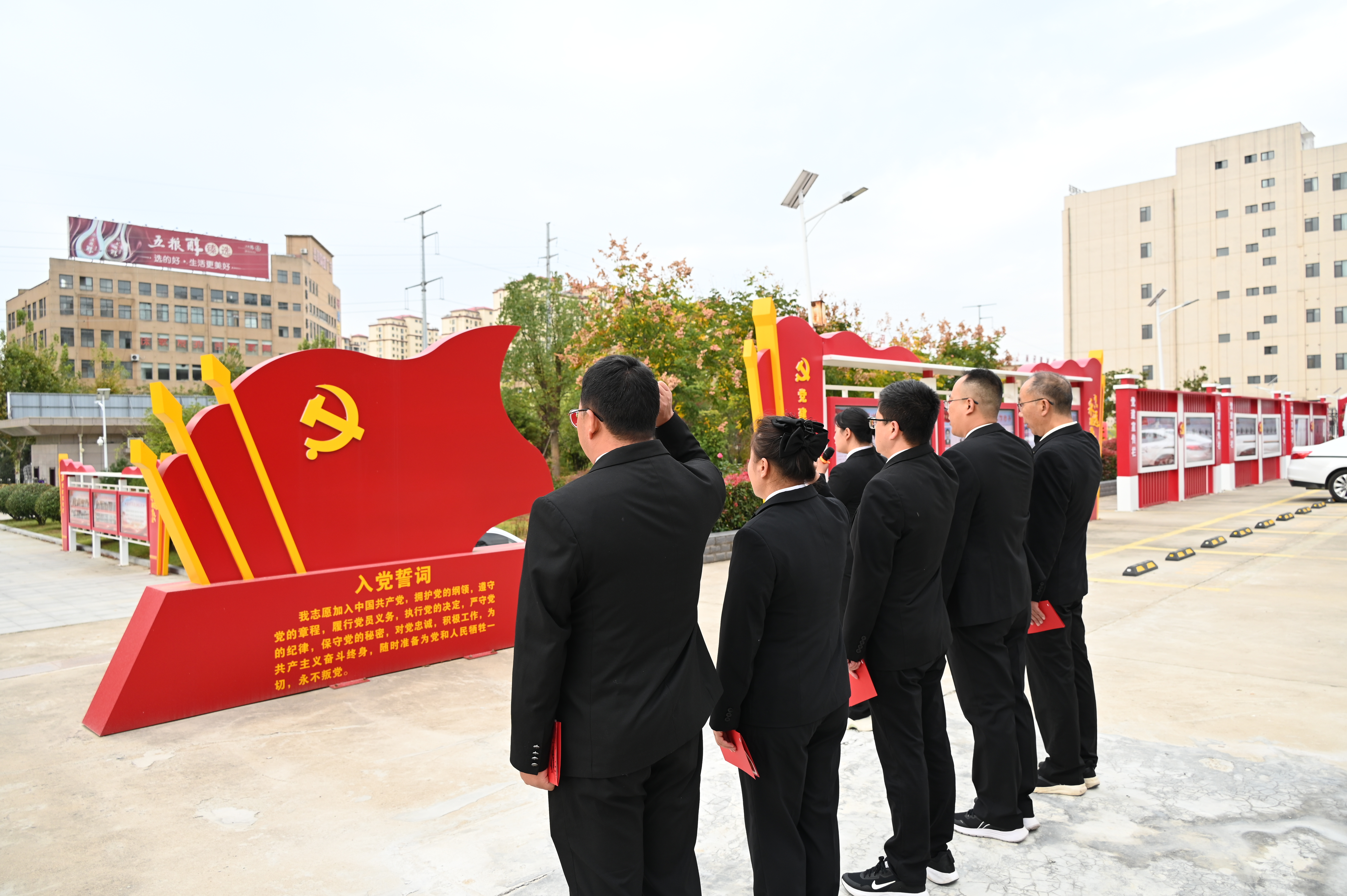 南召法院举行"升国旗,党员过政治生日"活动