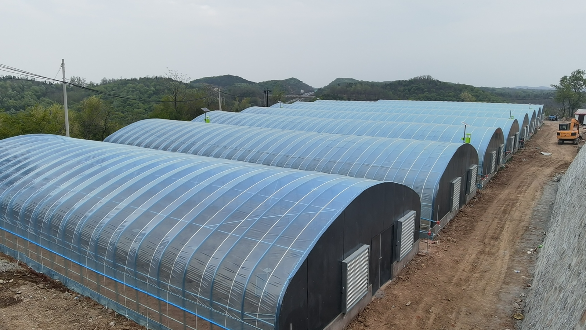 "今年菌菇种植大棚投用后,保本可以给村集体增加10万元左右收入,集体