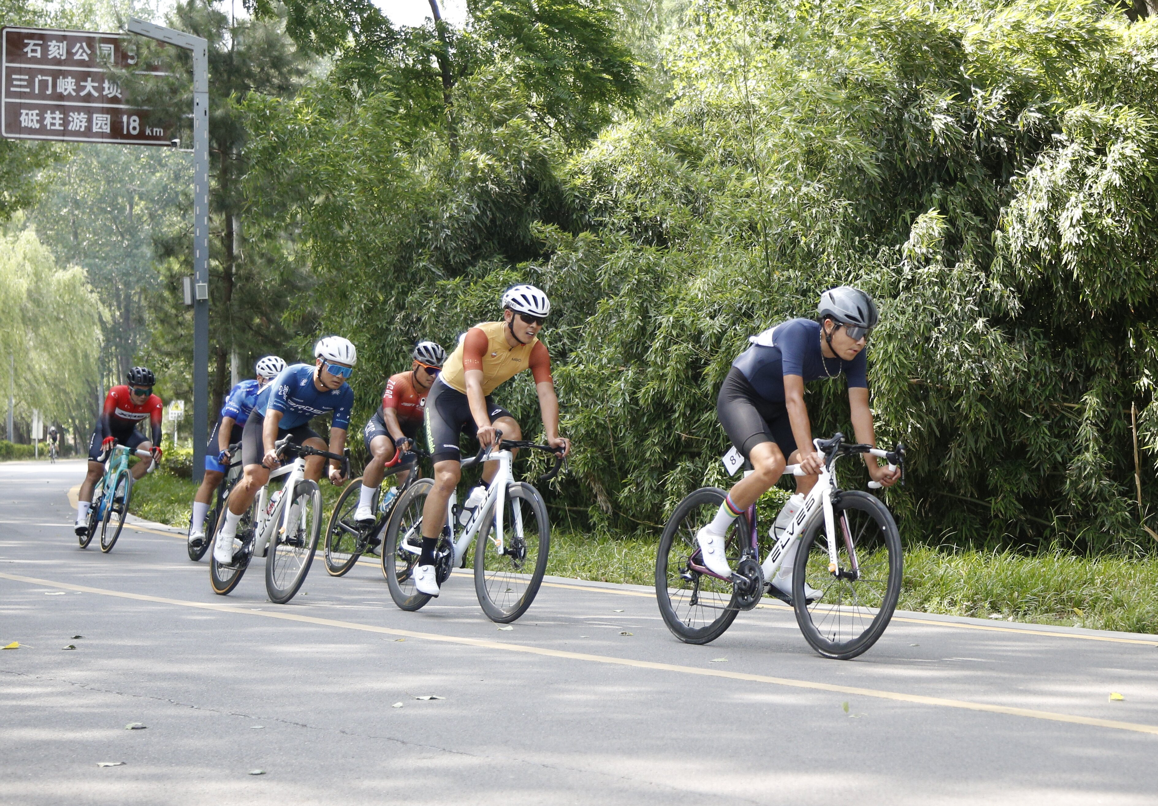 随着发令枪响,聚集在黄河公园东门广场前的参赛者如箭离弦,沿着黄河