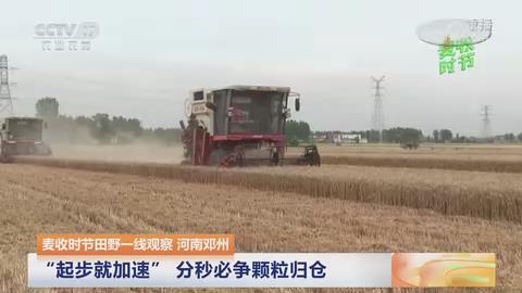 【央视关注河南邓州】“起步就加速” 分秒必争颗粒归仓