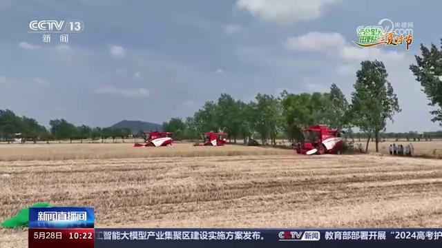 央媒看河南 | 关注河南小麦机收、一村一警等内容