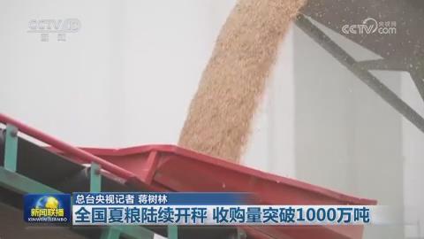 【央视联播关注河南】夏粮收购开局良好 已超300万吨